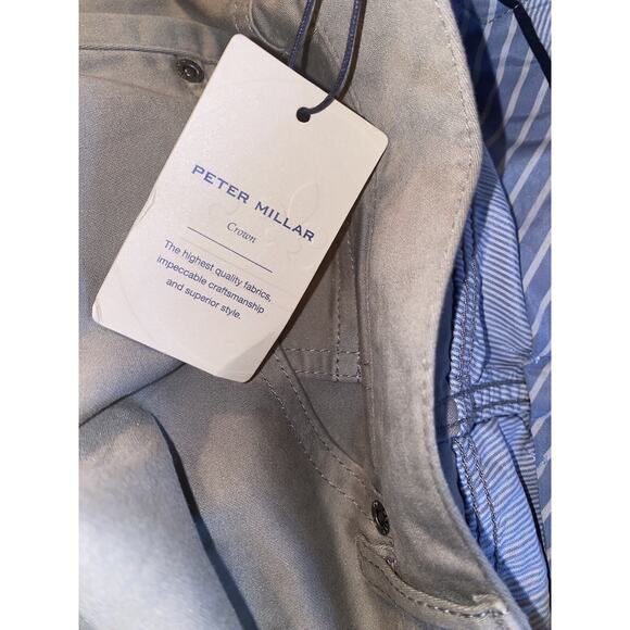 Peter Millar Ultimate Sateen Five-Pocket Pant * Gale Gray *‎ Size 33 * NWT - Picture 6 of 6